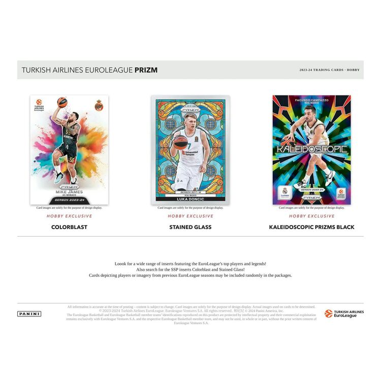 Product Panini 2023-2024 Prizm Turkish Airlines Eurolegue Basketball Hobby Box image