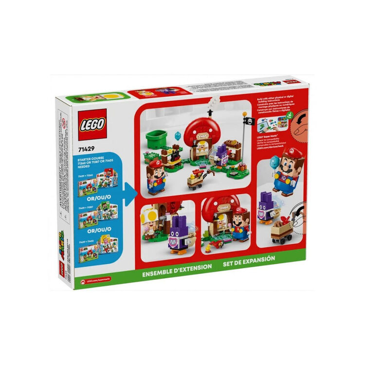 Product LEGO® Super Mario™: Πίστα Επέκτασης Nabbit στο Κατάστημα του Toad (71429) Μαζί με Πασχαλινή Λαμπάδα image