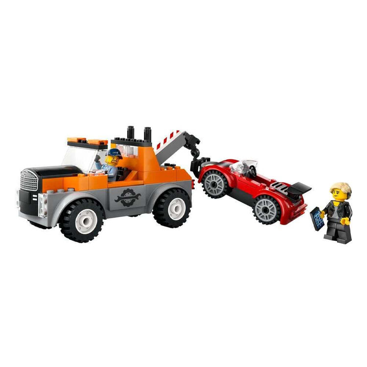 Product LEGO® City Great Vehicles: Ρυμουλκό Φορτηγό και Επισκευή Σπορ Αυτοκινήτου (60435) image