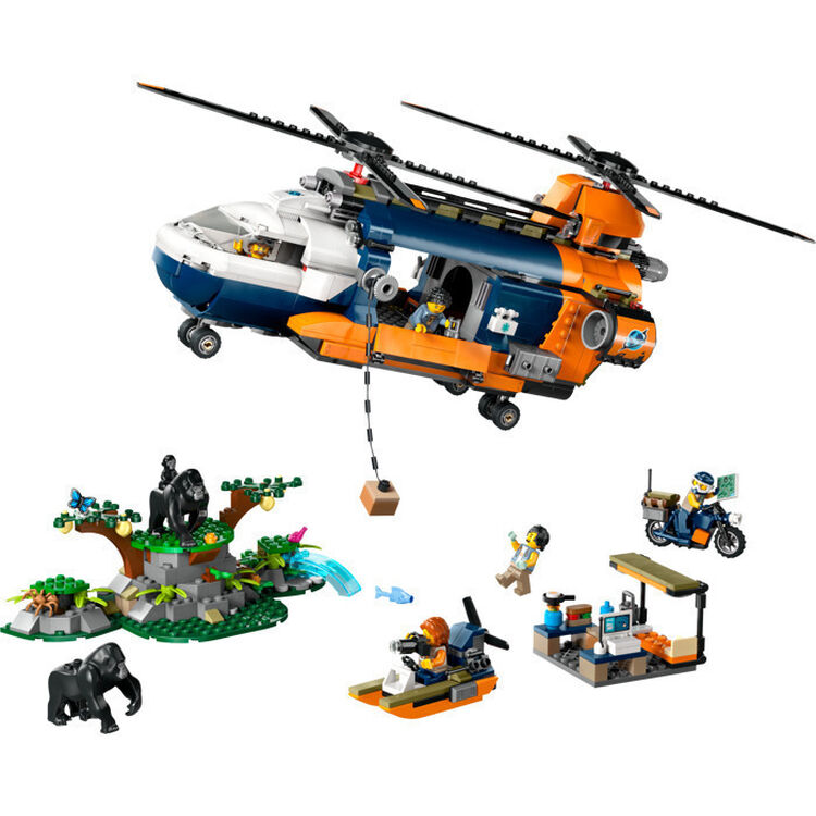 Product LEGO® City Exploration: Jungle Explorer Helicopter at Base Camp (60437) image