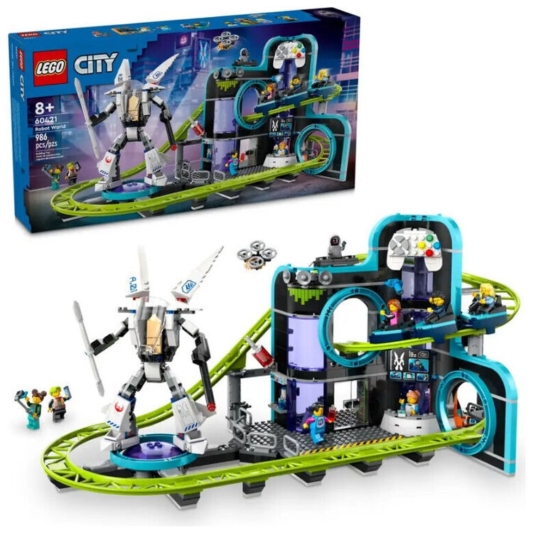 Product LEGO® My City: Πάρκο Ρόλερ Κόστερ του Ρομποτικού Κόσμου (60421) image