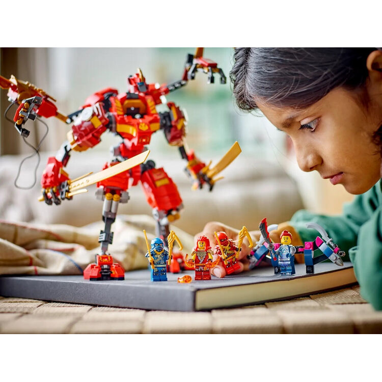 Product LEGO® NINJAGO®: Kais Ninja Climber Mech (71812) Along with an Easter Candle image