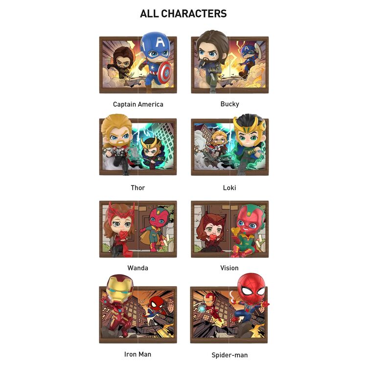 Product Φιγούρα POP MART Marvel Photo Frame Series Figures (Blind Box 1pc) 1τμχ Τυχαία Επιλογή image