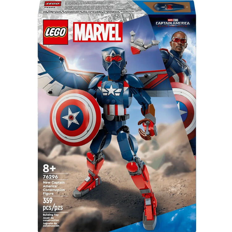 Product LEGO® Marvel: Φιγούρα Κατασκευής Νέος Κάπτεν Αμέρικα (76296) image