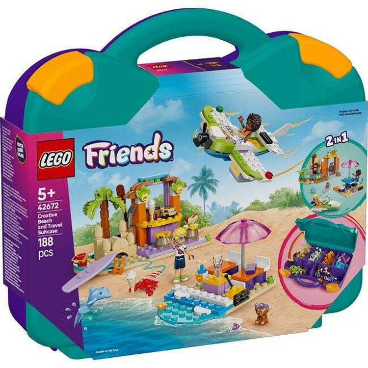 Product LEGO® Friends: Δημιουργικό Βαλιτσάκι για Παραλίες και Ταξίδια (42672) image