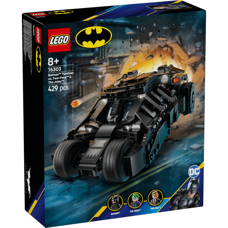 Product LEGO® DC Batman™: Tumbler Μπάτμαν εναντίον Διπρόσωπου™ & Τζόκερ™ (76303) image