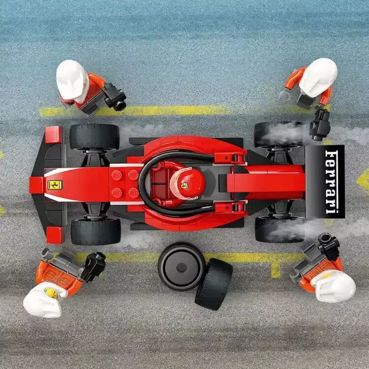 Product LEGO® City: Πιτ Στοπ F1® & Ομάδα Πιτ με Αυτοκίνητο Ferrari (60443) image