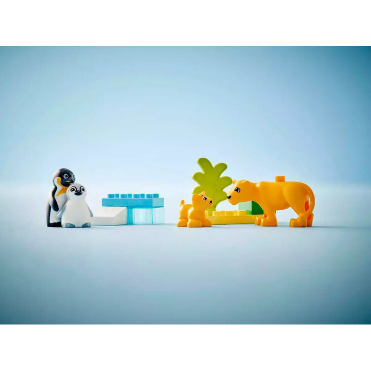 Product LEGO® DUPLO®: Οικογένειες Άγριων Ζώων: Πιγκουίνοι & Λιοντάρια (10442) image
