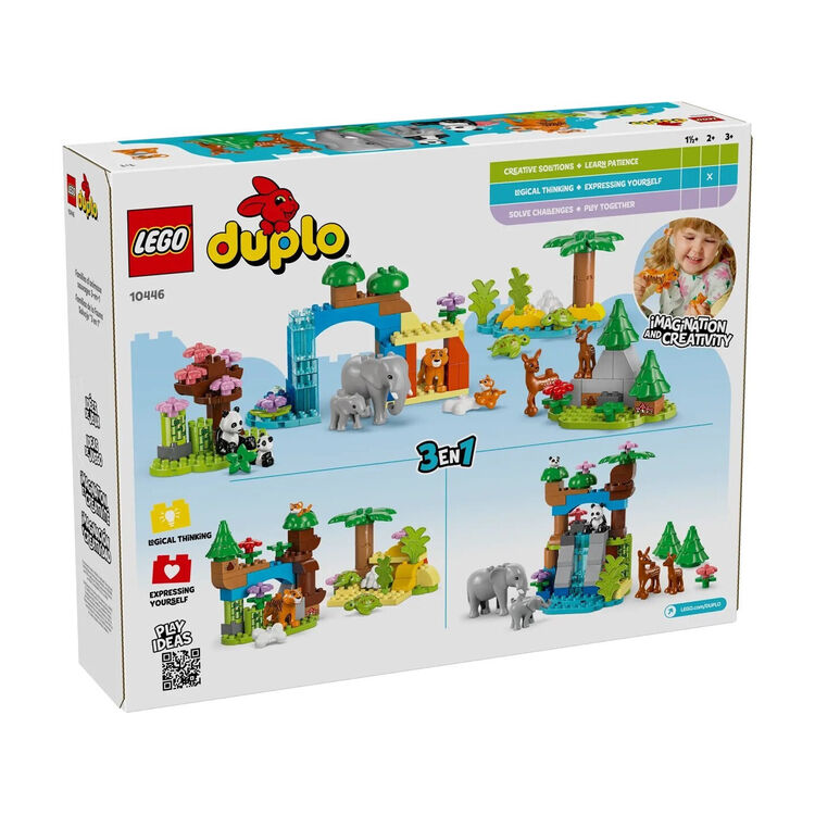 Product LEGO® DUPLO® Town: 3-σε-1 Οικογένειες Άγριων Ζώων (10446) image