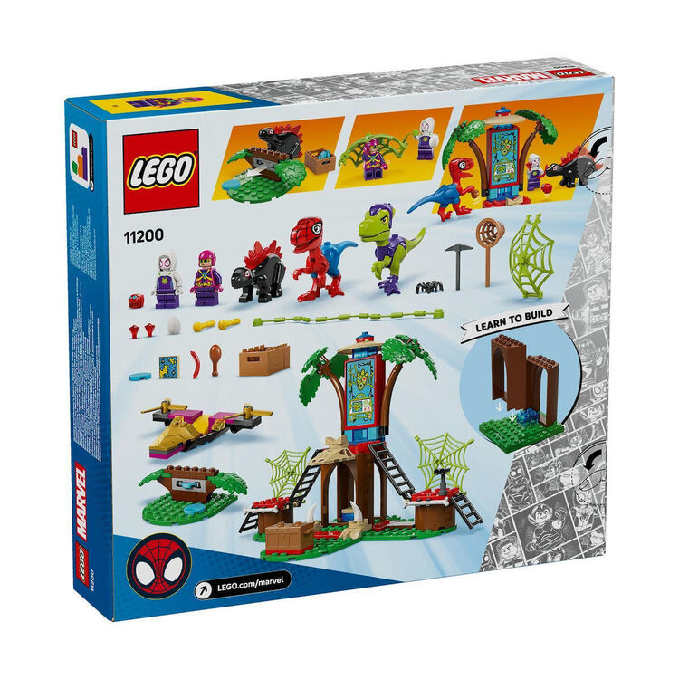Product LEGO® Marvel: Spidey And His Amazing Friends Μάχη με Ράπτορες Σπάιντι και Γκόμπι στο Αρχηγείο του Δεντρόσπιτου (11200) image