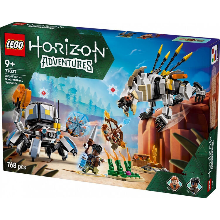 Product LEGO® Horizon: Adventures™ Aloy & Varl vs. Shell-Walker & Sawtooth (77037) image
