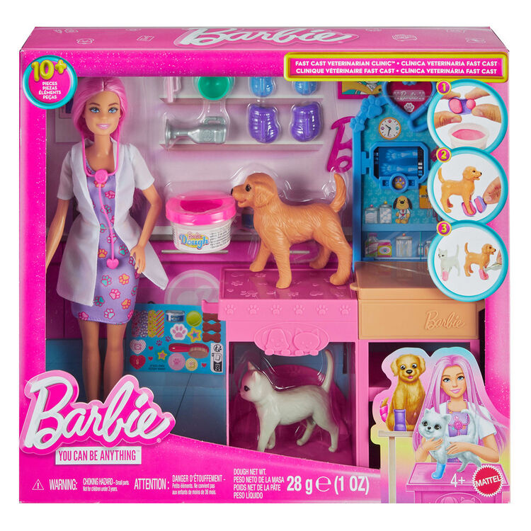 Product Mattel Barbie: You Can be Anything - Fast Cast Veterinarian Clinic Doll and Accessories (JFX93) image