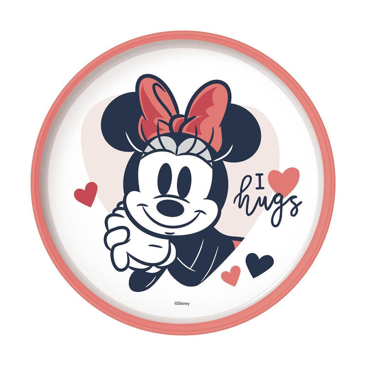 Product Παιδικό Πιάτο Disney Minnie Mouse Heart Full Non Slip Bicolor Premium Plate image