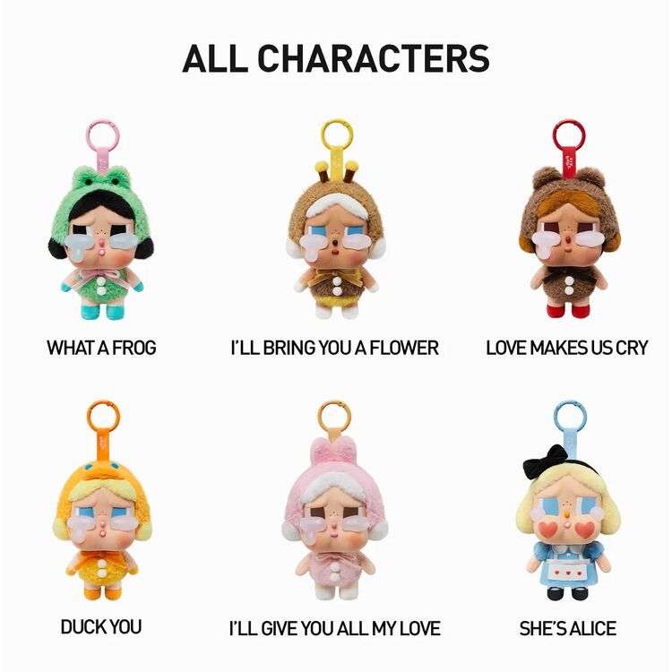 Product Μπρελόκ POP MART Crybaby Crying Again Series Vinyl Face Plush Blind Box Blind Box (1pc) 1τμχ Τυχαία Επιλογή image