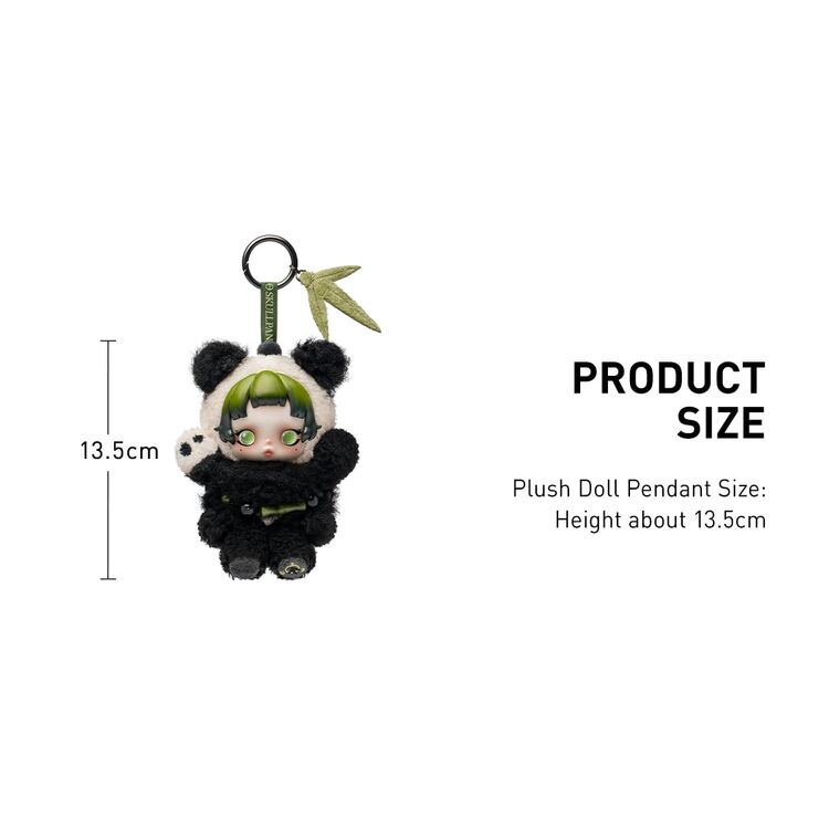 Product Λούτρινο Μπρελόκ Skullpanda Lazy Panda Plush Doll image