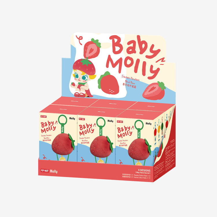 Product Μπρελόκ POP MART Baby Molly Fruity Aroma Series- Sachet Pendant (Blind Box 1pc) 1τμχ Τυχαία Επιλογή image