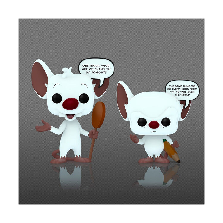 Product Φιγούρες Funko Pop! 2-Pack Animation Sayings: Pinky & The Brain (Glows in The Dark) (Special Edition) image