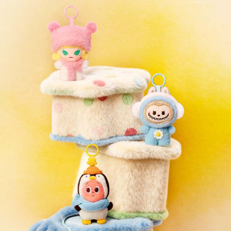 Product POP MART Pop Bean Fluffy and Cozy Series Plush Pedant Blind Box (1pc) image