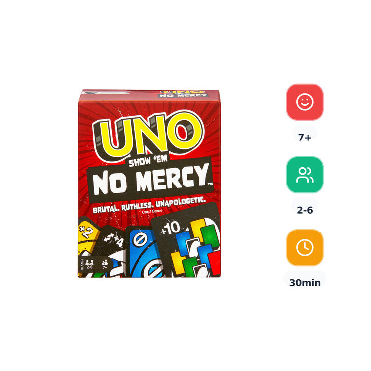 Product Επιτραπέζιο Παιχνίδι Mattel Uno: Show 'Em No Mercy Card Game image
