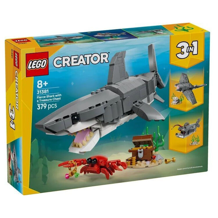 Product LEGO® Creator 3-in-1 Fierce Shark with a Treasure Chest (31381) image