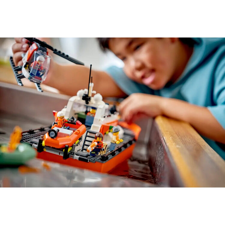 Product LEGO® City Coast Guard Rescue Boat & Helicopter (60504) image