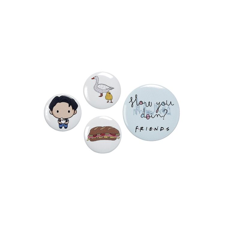 Product Friends Joey 4 Button Badge Set image