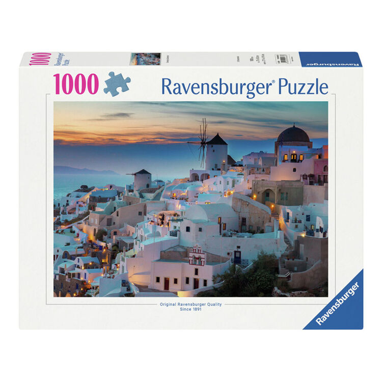 Product Παζλ Ravensburger Puzzle: Greece - Evening in Santorini (1000 pcs) (12000663) image