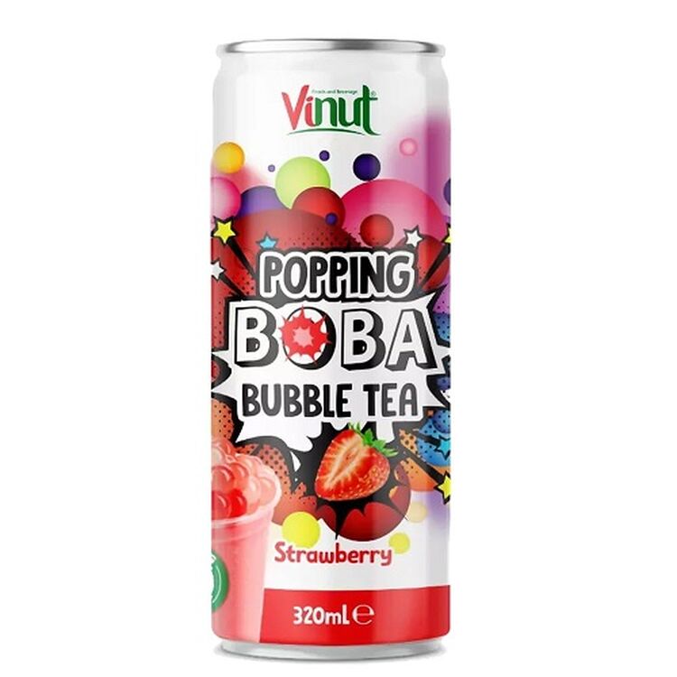 Product Bubble Tea Popping Boba Strawberry Flavor image