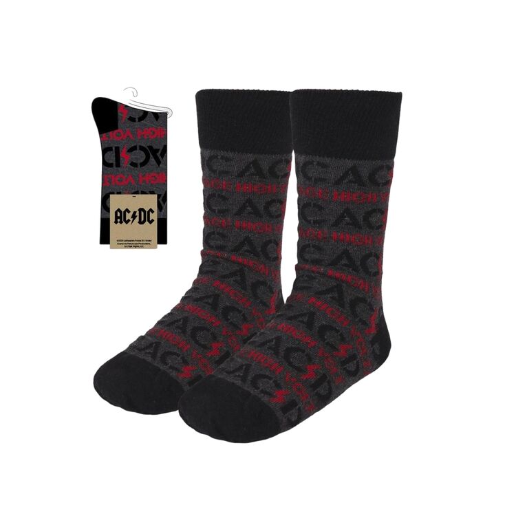 Product ACDC Red Grey Socks image