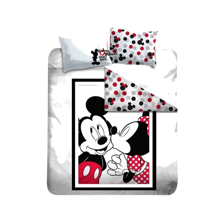 Product Disney Mickey And Minnie Kiss Cotton Double Duvet Set image