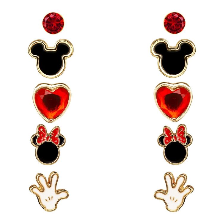 Product Disney Minnie Set of 5 Pairs of Studs Earrings image