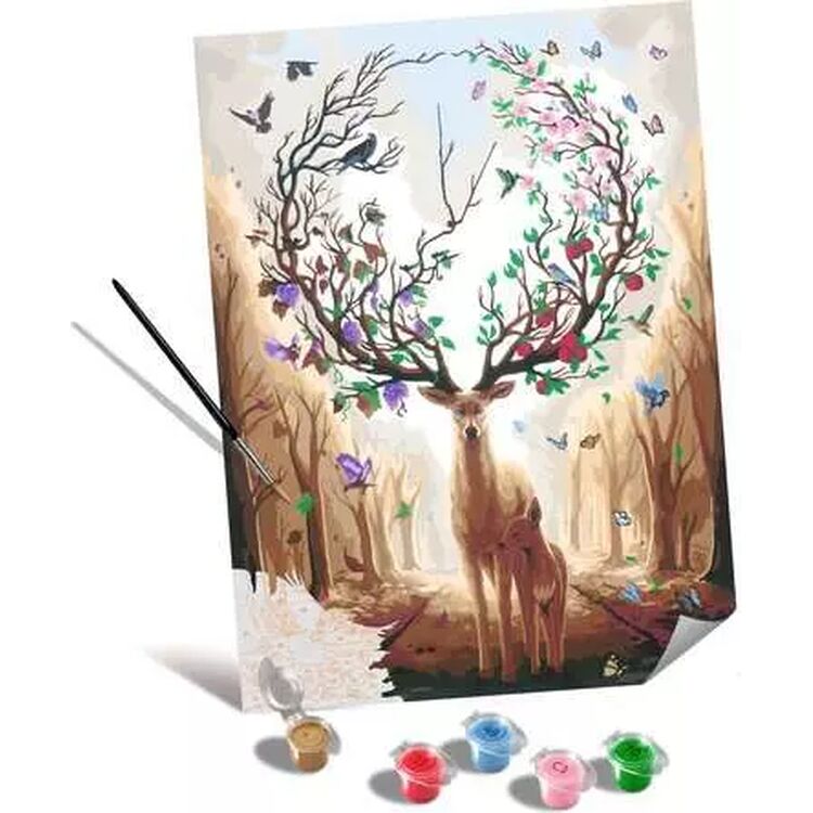Product Σετ Ζωγραφικής Ravensburger: Creart Canvas - Magic Deer (23910) image