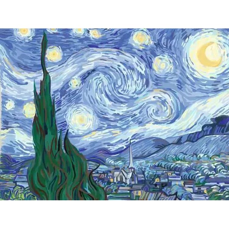 Product Σετ Ζωγραφικής Ravensburger: Creart Canvas - Van Gogh (23915) image