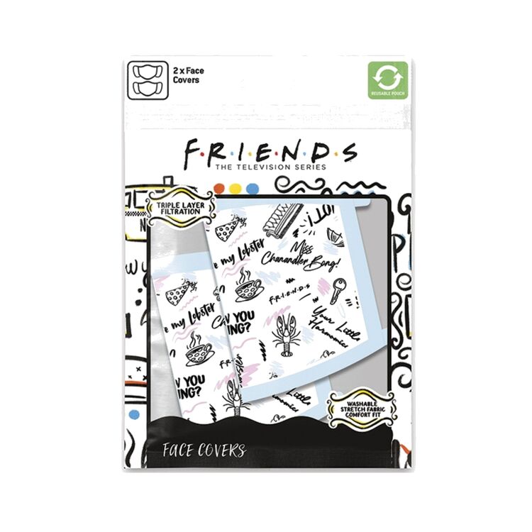 Product Μάσκες Friends Phrases Set Of 2 image