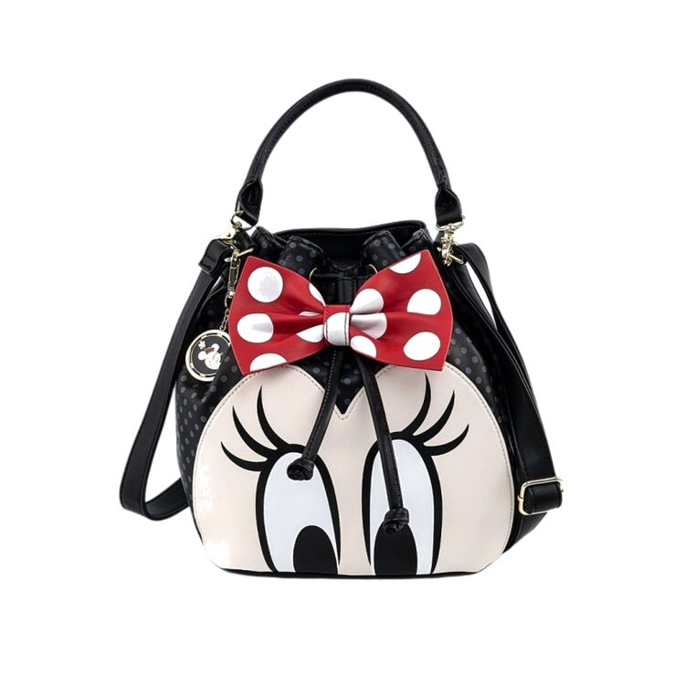 Product Loungefly Disney Minnie Mouse  Bow Bucket Bag image