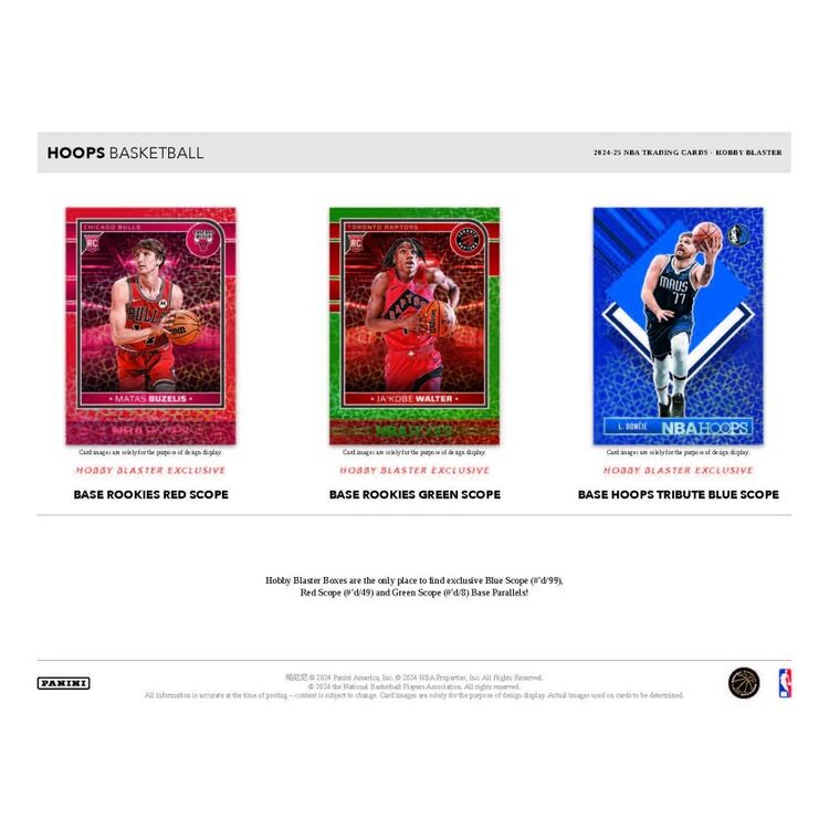 Product Panini 2024-2025 Hoops Basketball Hobby Blaster Box image