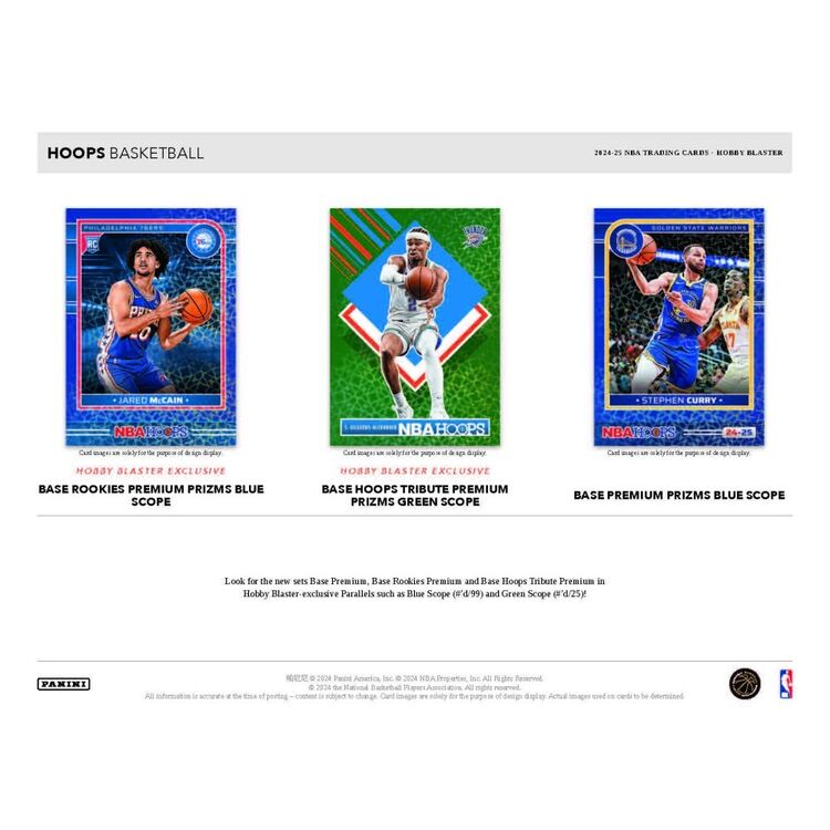 Product Panini 2024-2025 Hoops Basketball Hobby Blaster Box image