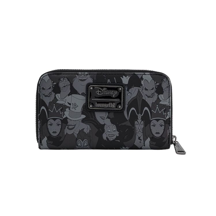 Product Loungefly Disney Villians Debossed Zip Around Wallet image