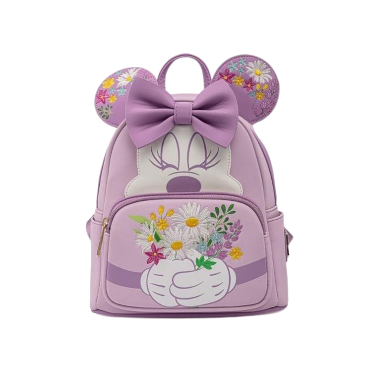 Product Loungefly Disney Minnie Holding Flowers Mini Backpack image