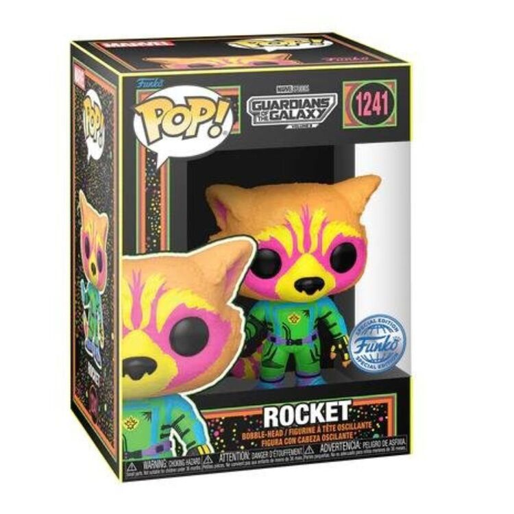 Product Funko Pop! Marvel Guardians of the Galaxy Rocket (Black Light)(Special Edition) image