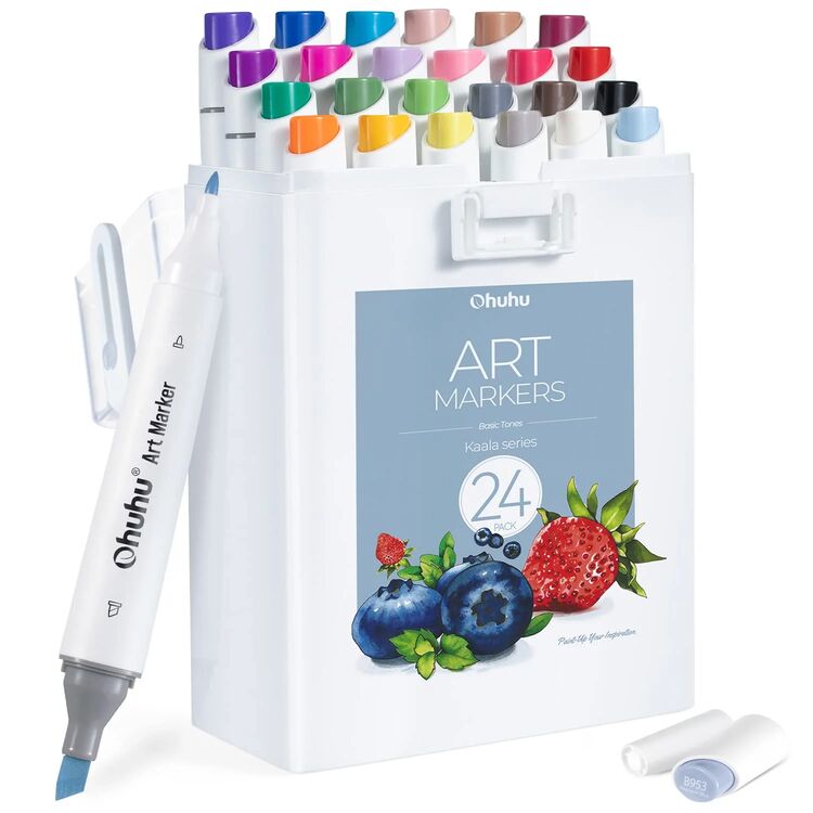 Product Μαρκαδόροι Ohuhu Kaala 24 Basic Tones image