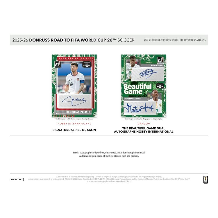 Product Panini Donruss 2025-26 Road To World Cup Hobby International Box image