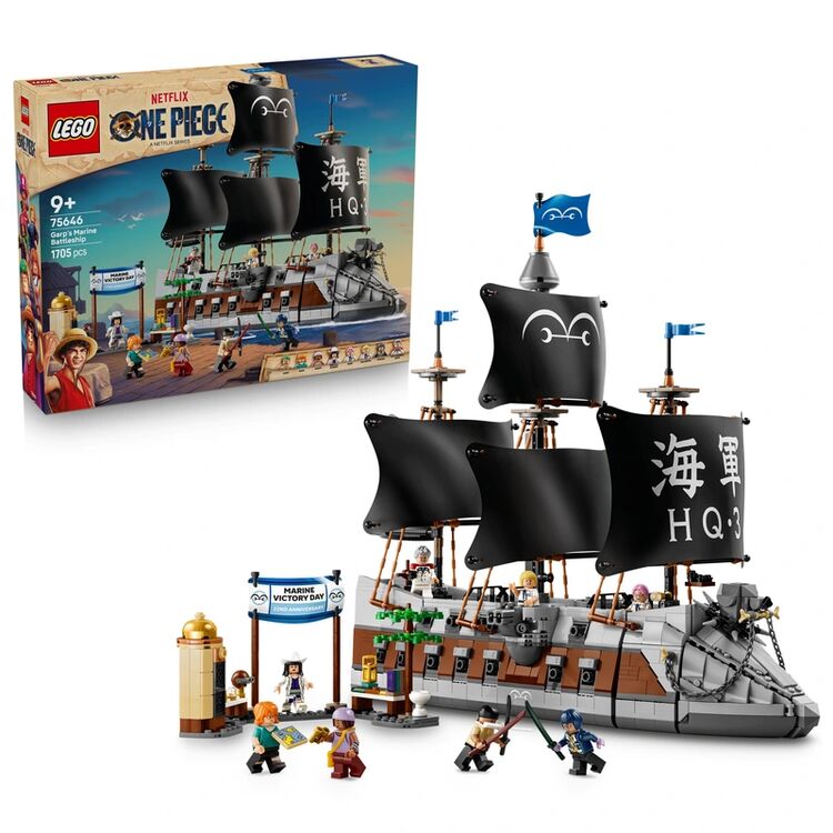 Product LEGO® One Piece: Garp's Marine Battleship (75646) image