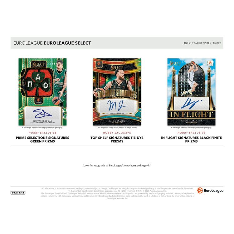 Product Panini 2025-2026 Select Eurolegue Basketball Hobby Box image