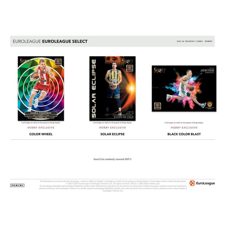 Product Panini 2025-2026 Select Eurolegue Basketball Hobby Box image