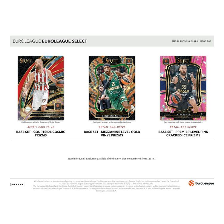 Product Panini Select 2025-2026 Eurolegue Basketball Mega box image