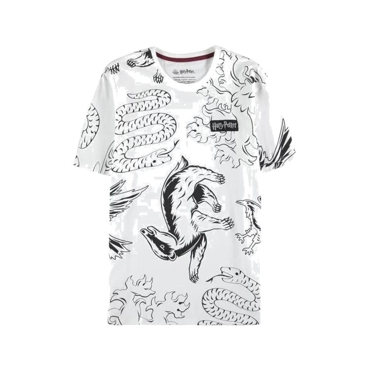 Product Harry Potter All Over Print Black and White Men's Tee image