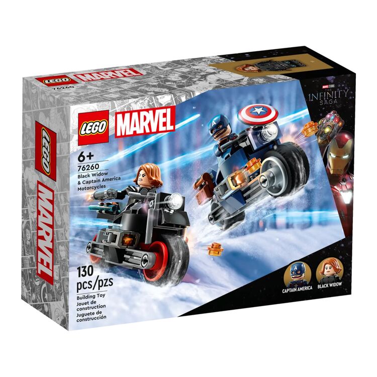 Product LEGO® Marvel: Μοτοσικλέτες της Μαύρης Χήρας & του Κάπτεν Αμέρικα (76260) image