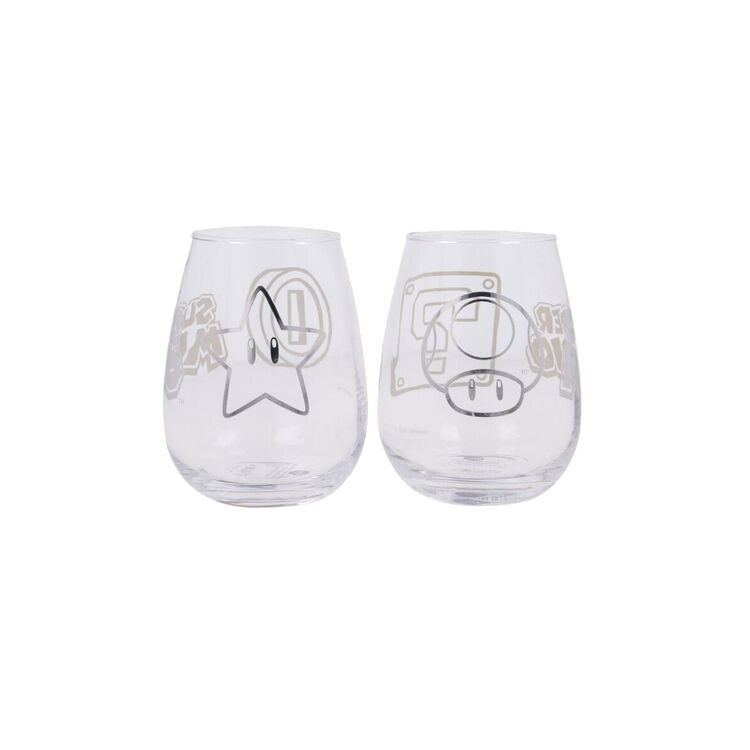 Product Super Mario Set Of 2 Glasses image