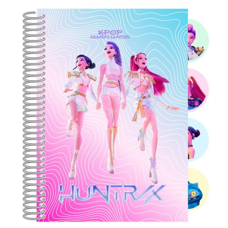 Product Σημειωματάριο K-Pop Demon Hunters A6 Notebook with 4 Dividers image